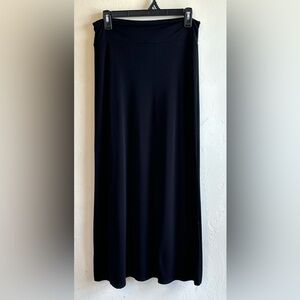 Double Take Black Stretchy A -Line Versatile Career Modest Sleek Maxi Skirt Sz S